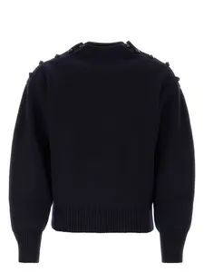 Ferragamo Women's Midnight Wool Blend Sweater in Blue