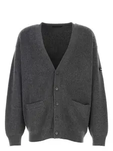 Balenciaga Dark Grey Wool Cardigan