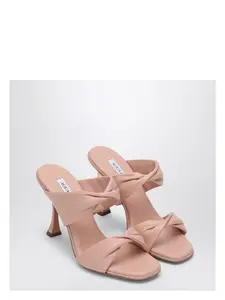 Aquazzura Women's High-Heeled Twist Leather in Pink