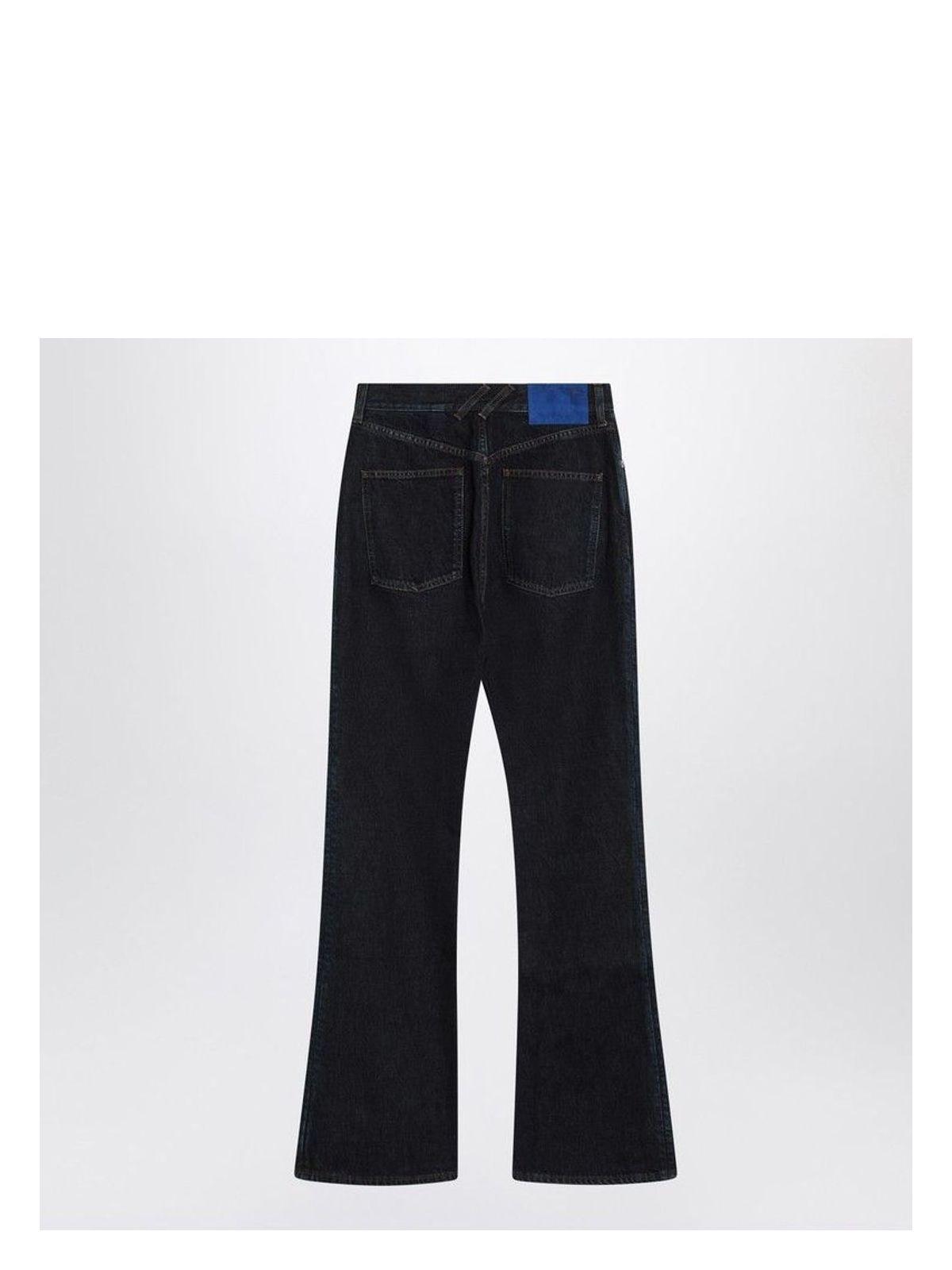 Burberry Women's Dark Flared Jeans in Blue