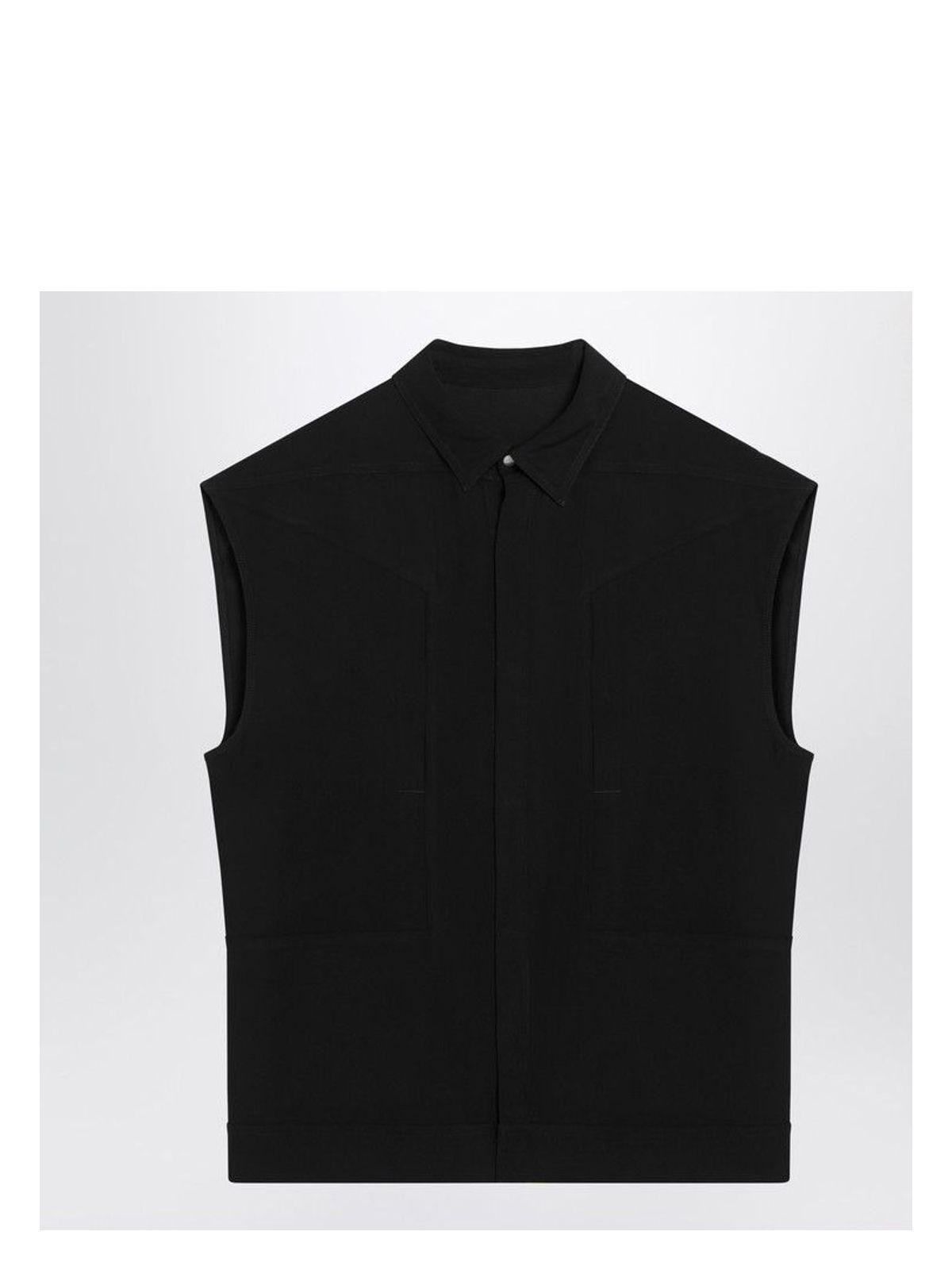 Rick Owens Men's Jumbo Sleeveless Shirt in Black
