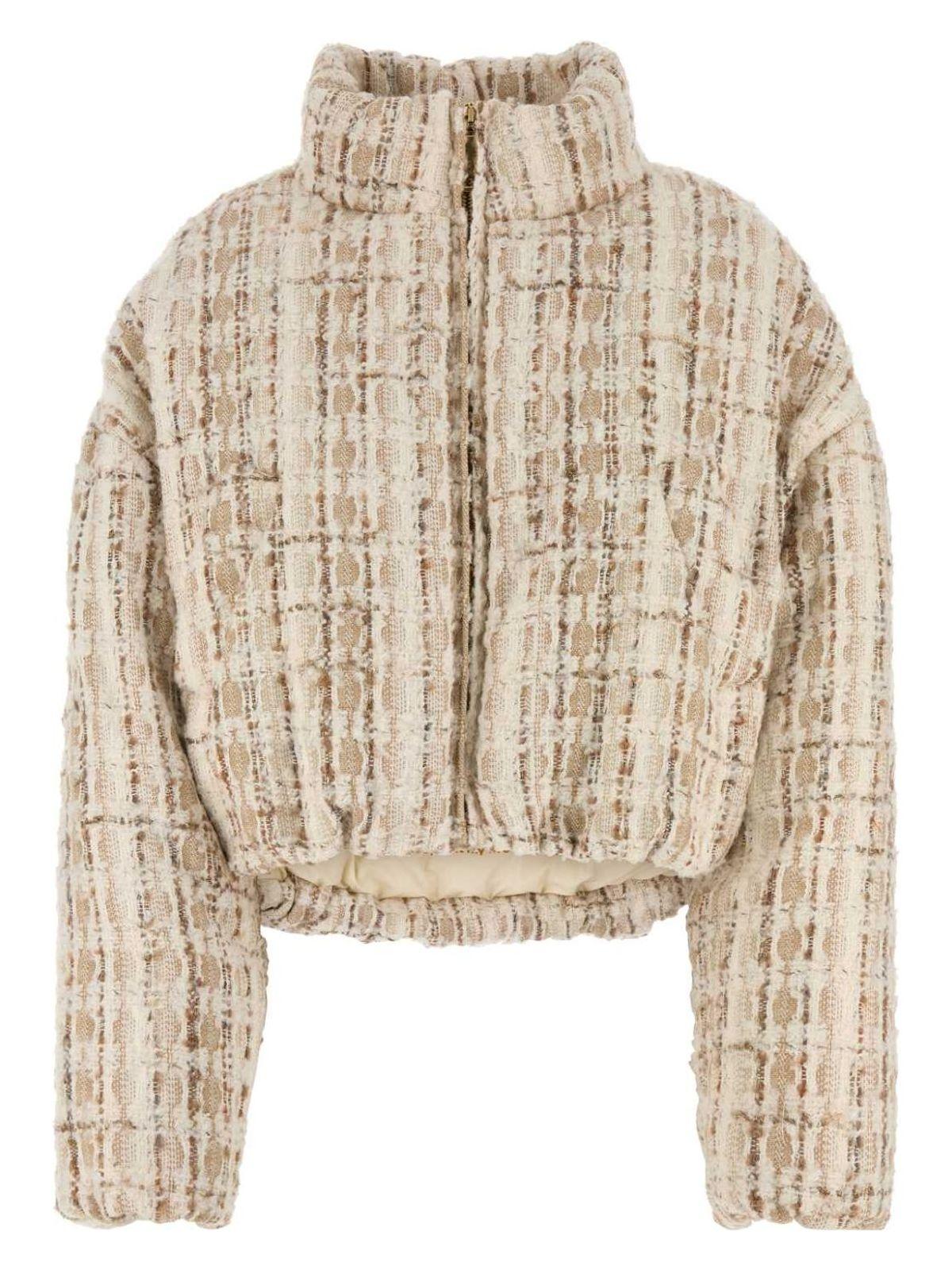 Khrisjoy Embroidered Tweed Down Jacket