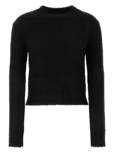 Jil Sander Women's Alpaca Blend Sweater in Black