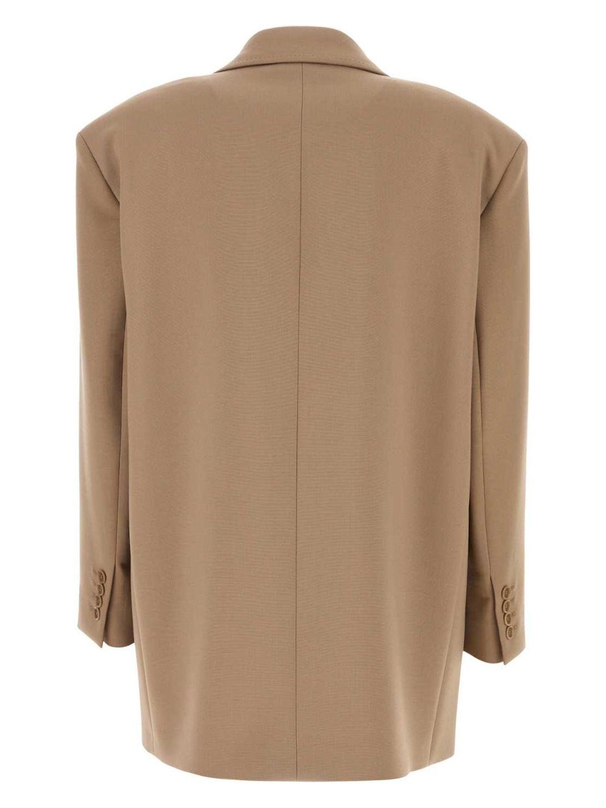 Max Mara Khaki Stretch Wool Blazer