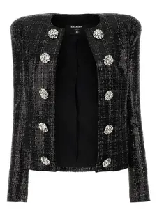 Balmain Black Tweed Blazer