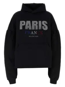 Balenciaga Black Cotton Sweatshirt