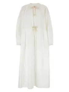 Jil Sander Women's Cotton Dress in White