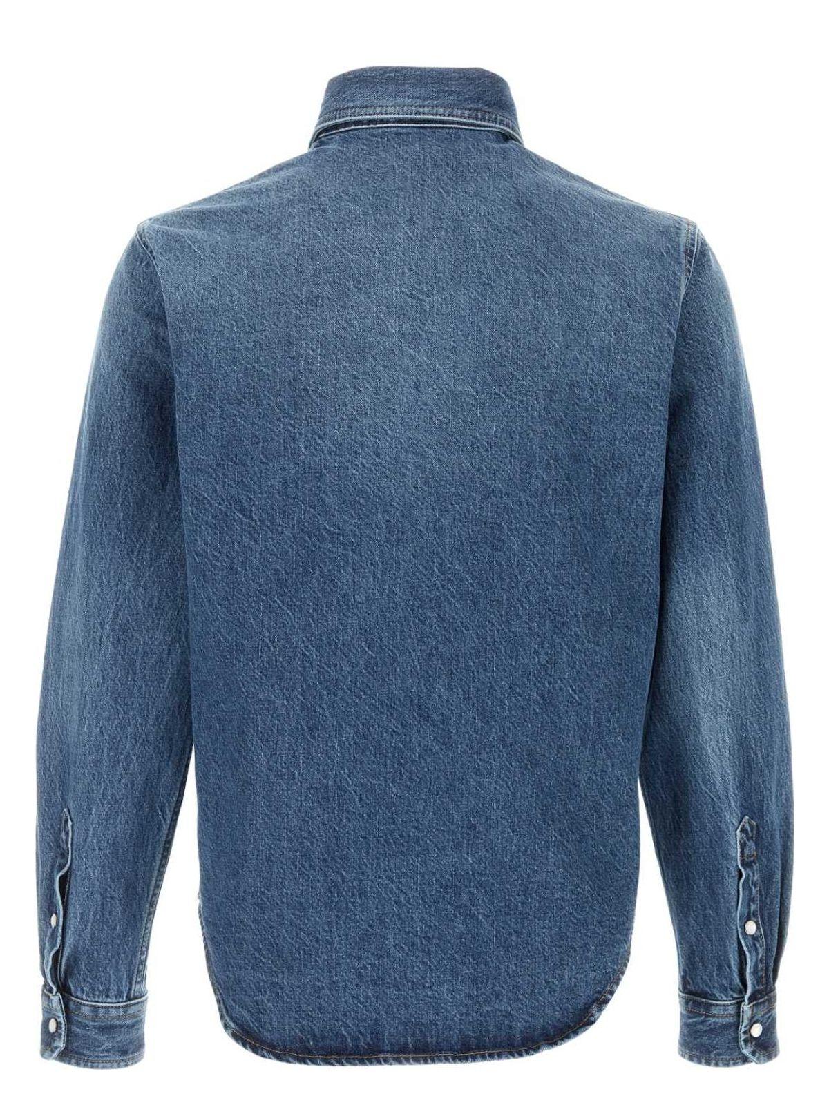 Versace Women's Denim Shirt in Light Blue