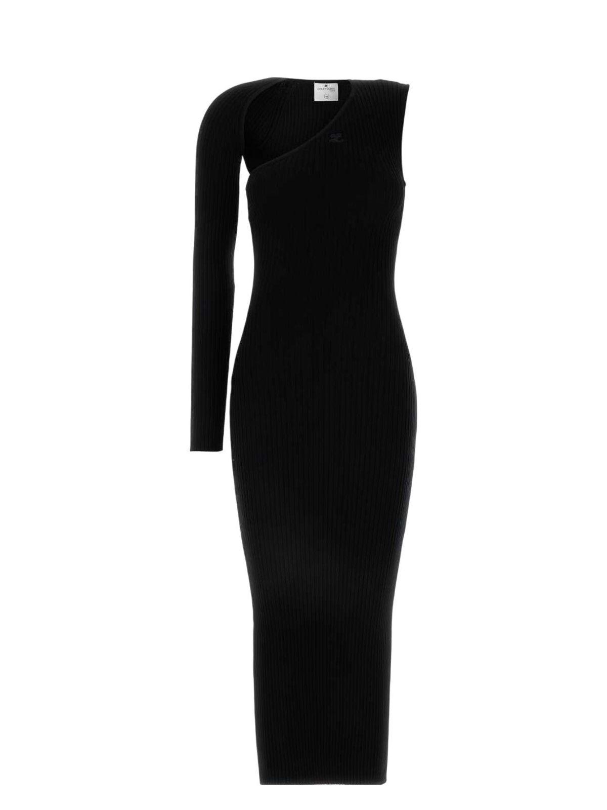 Courrèges Courrèges Women's Viscose Blend Dress in Black