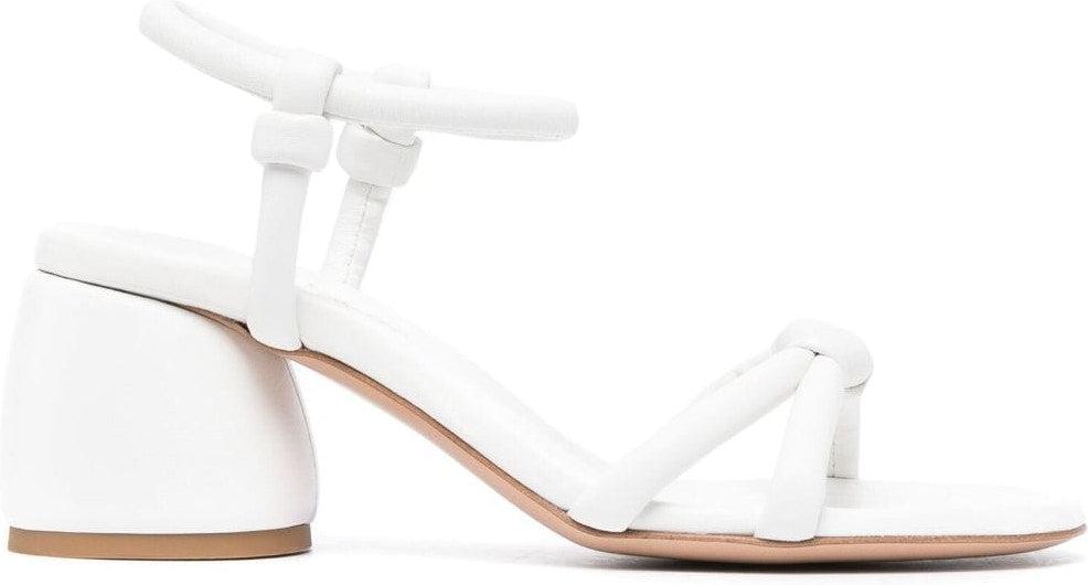 Gianvito Rossi Women's Optical White Leather 70Mm Sandals