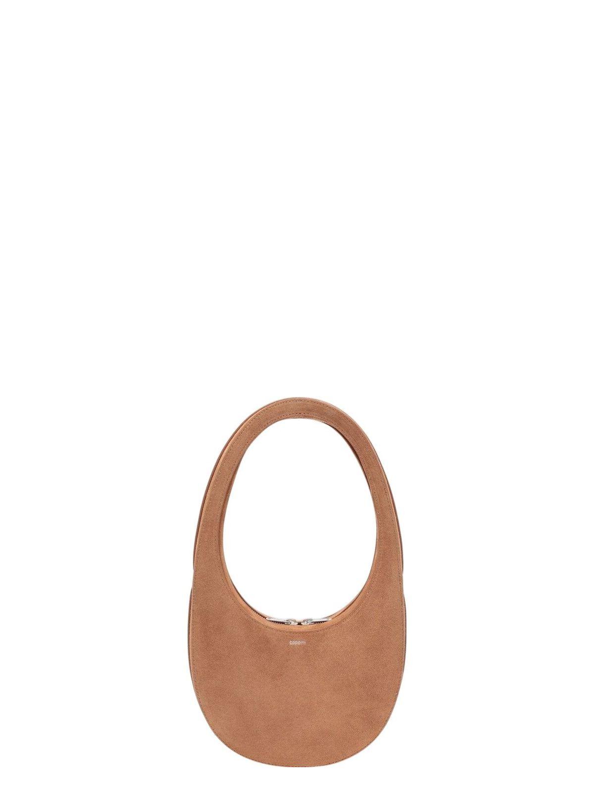 Coperni Women’s Suede Leather Swipe Bag in Brown
