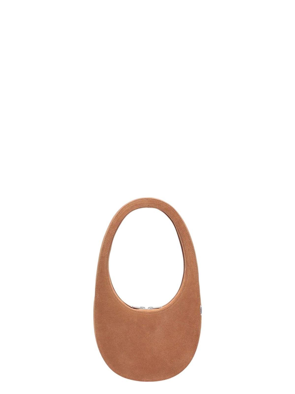 Coperni Women’s Suede Leather Swipe Bag in Brown