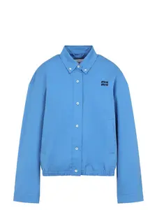 Miu Miu Women's Cotton Jacket in Blue