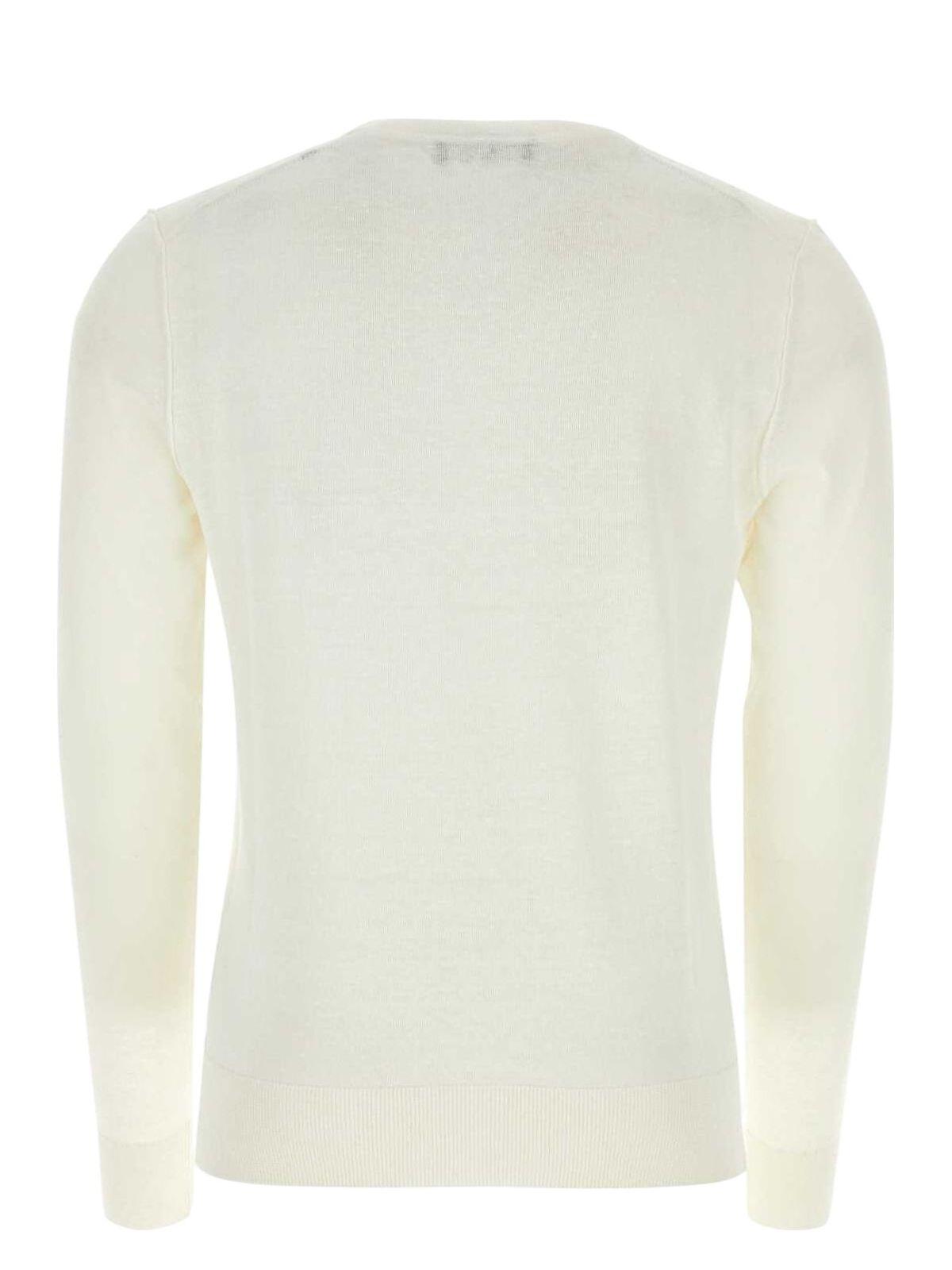 Dolce & Gabbana Ivory Linen Blend Sweater