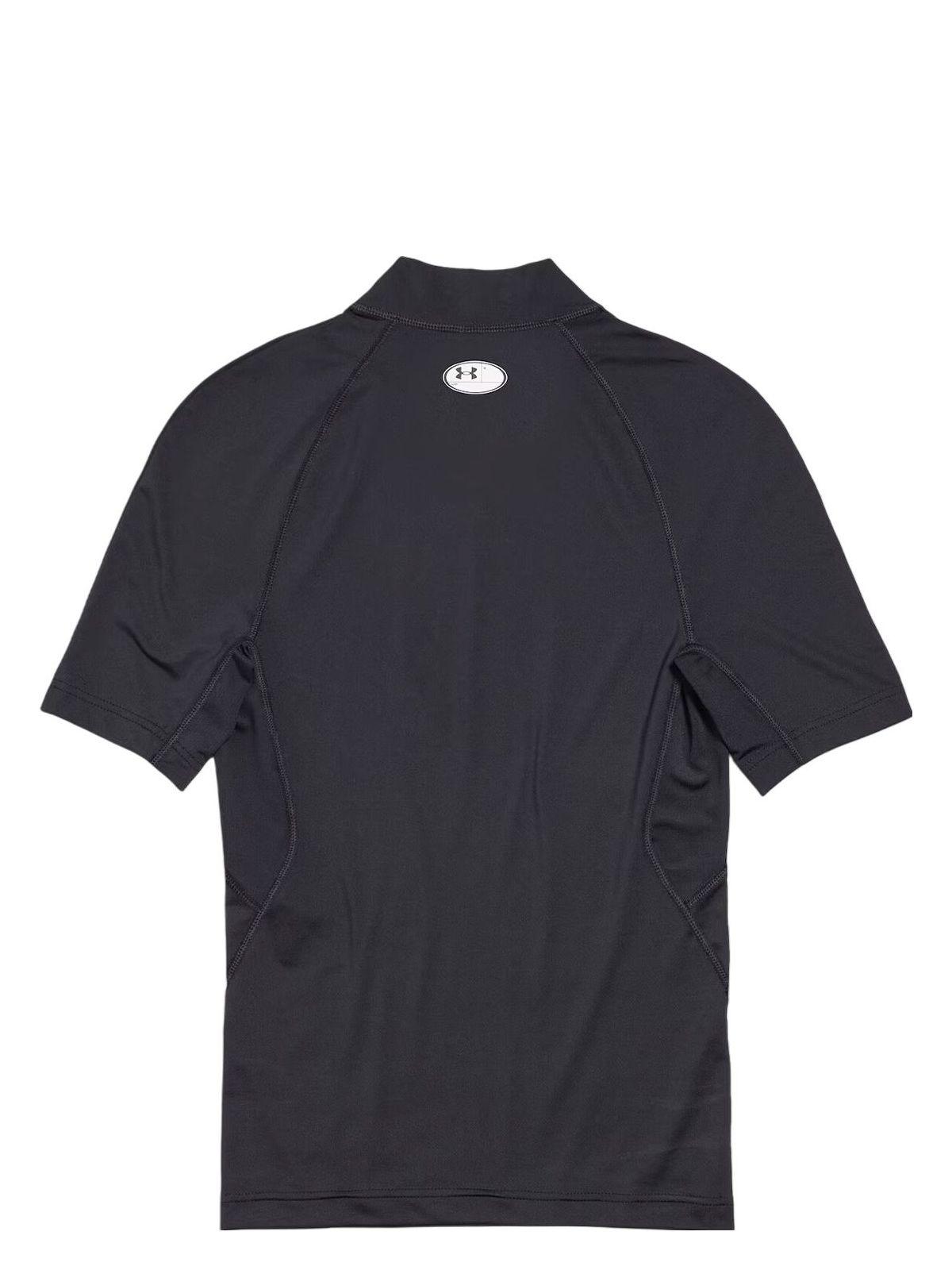 Balenciaga Mock Neck Short Sleeve T-Shirt in Black