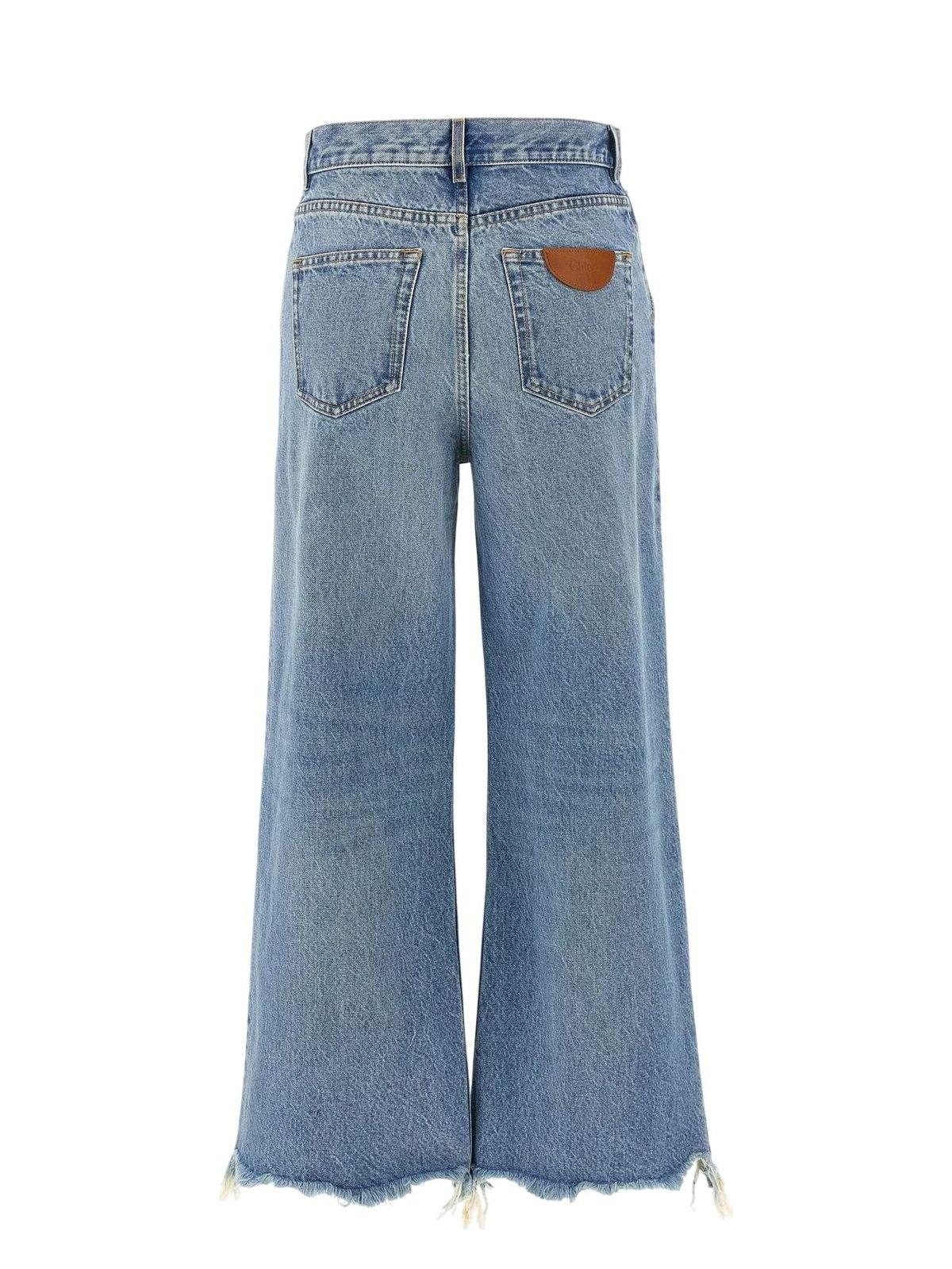 Chloé Chloé Women's Cotton Denim Jeans in Iced Blue
