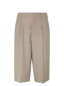 Ami Alexandre Mattiussi Paris Faille High Waisted Knee-length Shorts