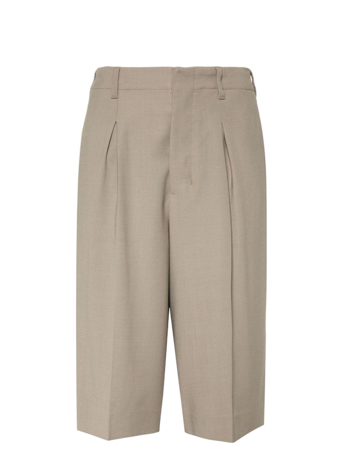 Ami Alexandre Mattiussi Paris Faille High Waisted Knee-length Shorts