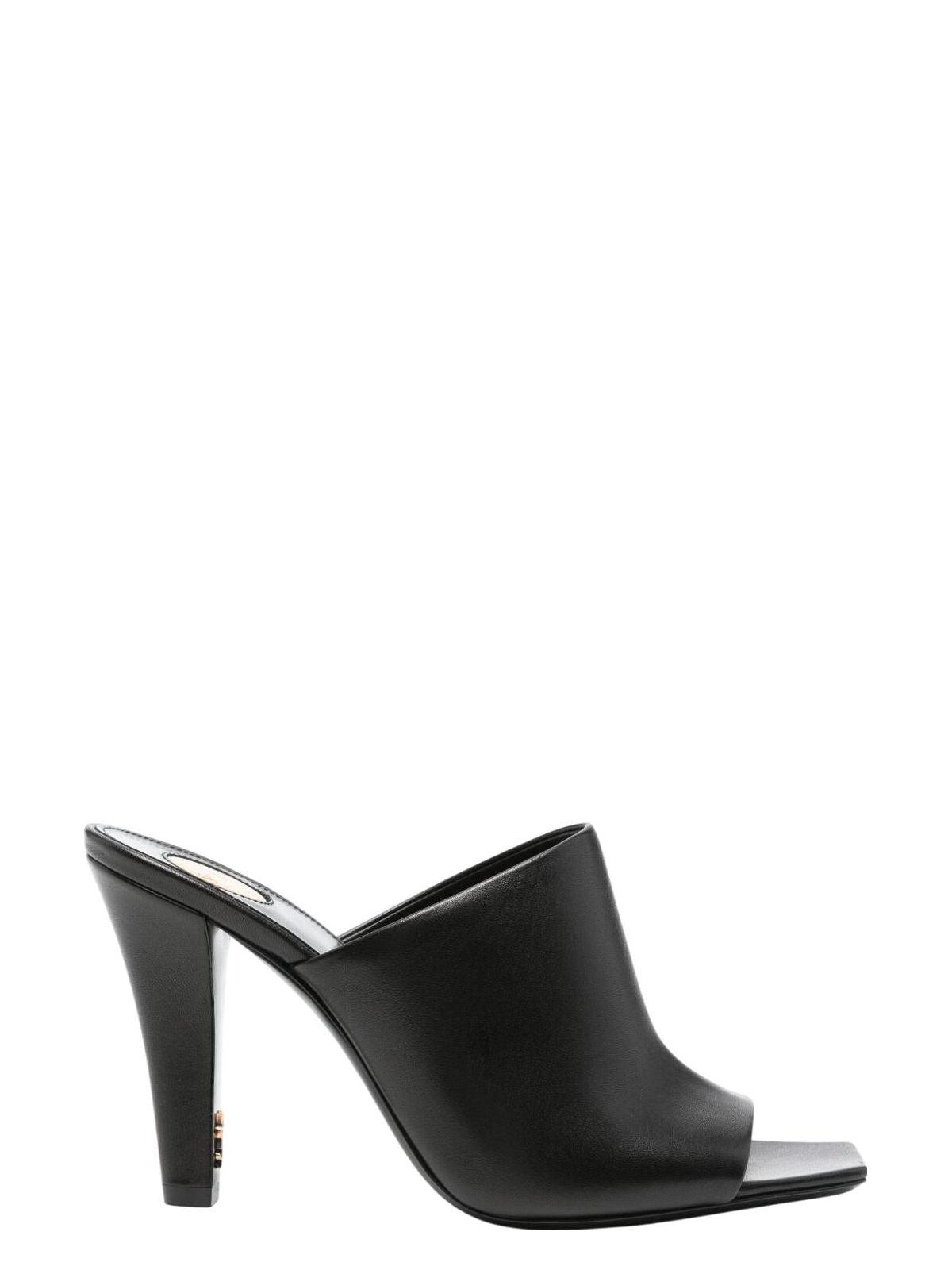 Saint Laurent Women's Calf Leather Sandals, Leather Mule Jill, and Jill 95 Mule in Black