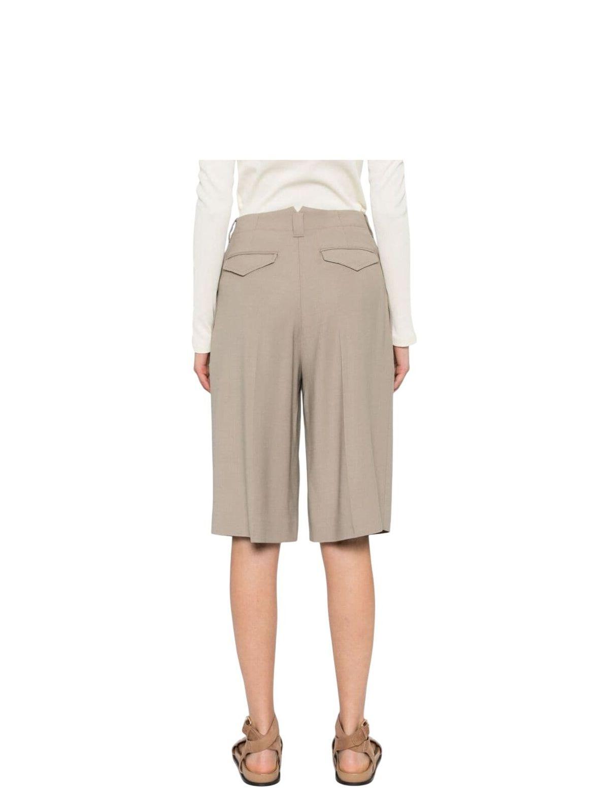 Ami Alexandre Mattiussi Paris Faille High Waisted Knee-length Shorts