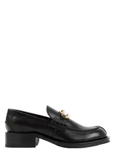 Lanvin Black Leather Medley Loafers
