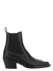 Chloé Black Leather Nellie Ankle Boots