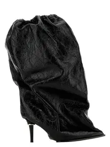 Alexander McQueen Black Leather Ankle Boots