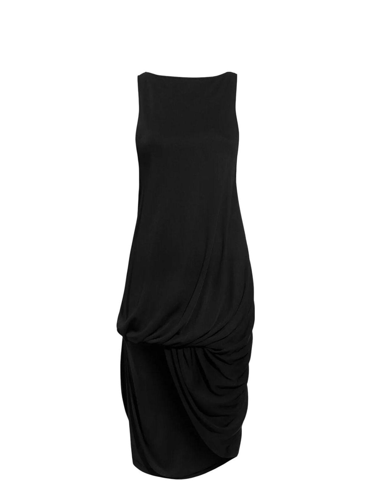 Jacquemus Women's Elegant Short Peplum Dress in Black