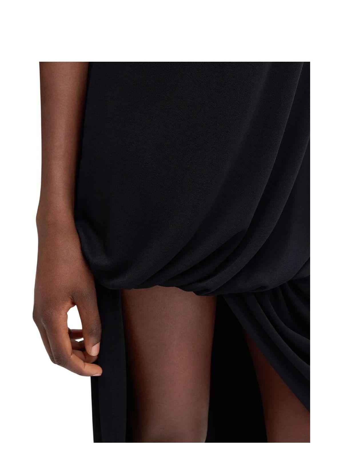 Jacquemus Women's Elegant Short Peplum Dress in Black