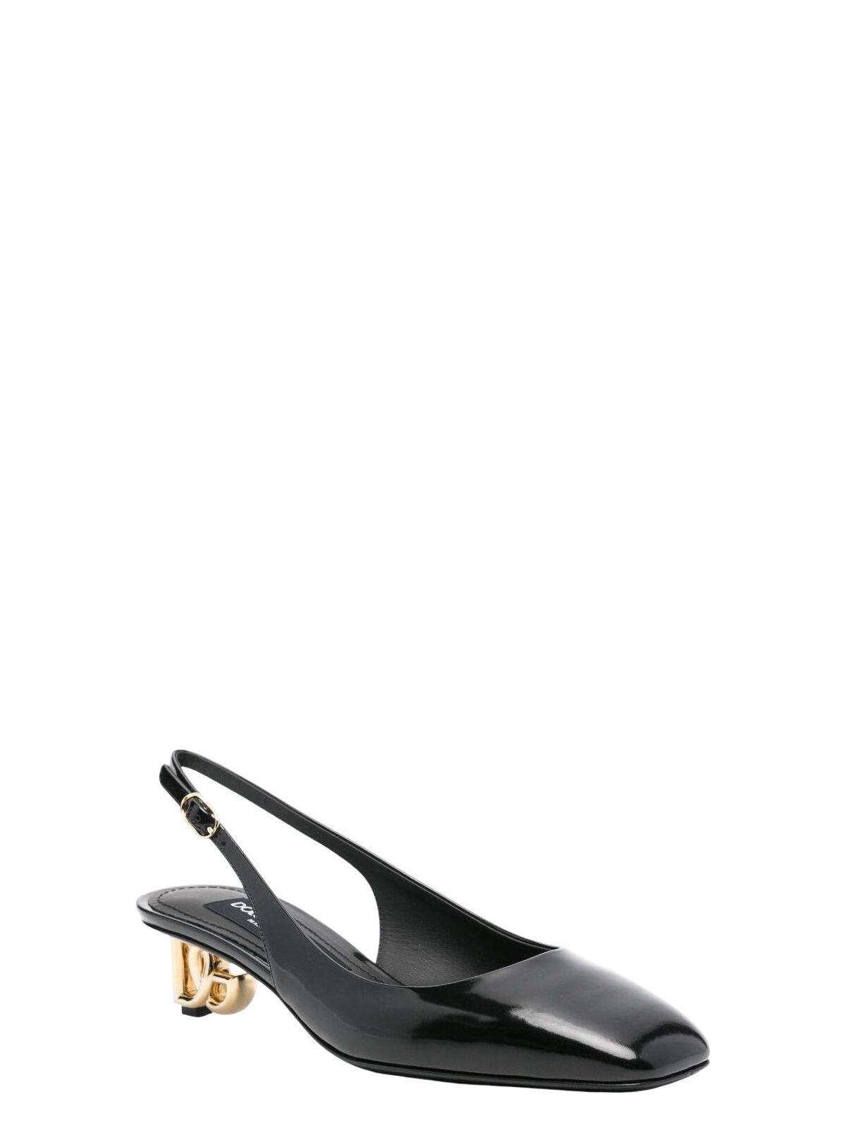 Dolce & Gabbana Women's Patent Leather Slingback Pumps in Black