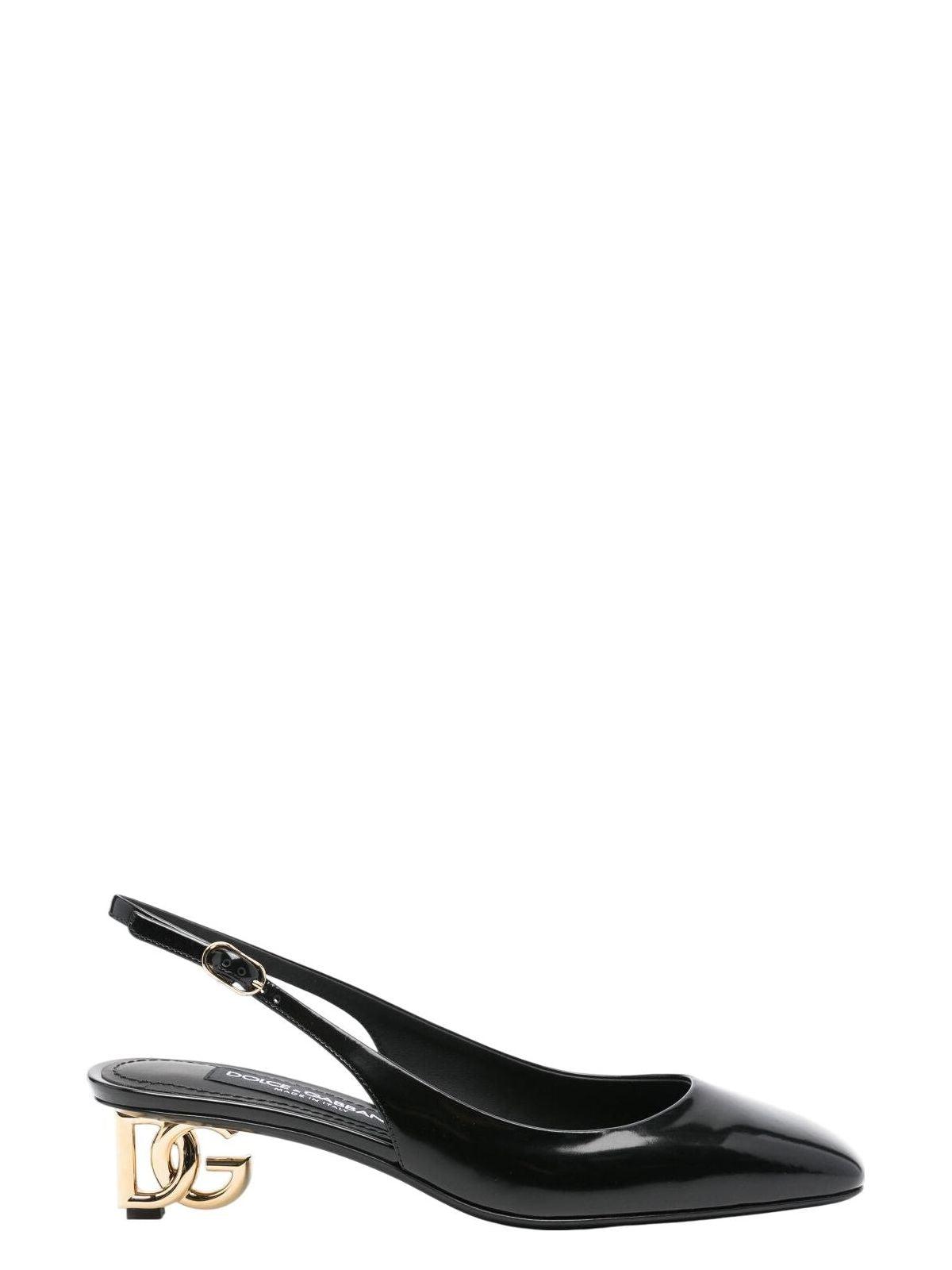 Dolce & Gabbana Women's Patent Leather Slingback Pumps in Black