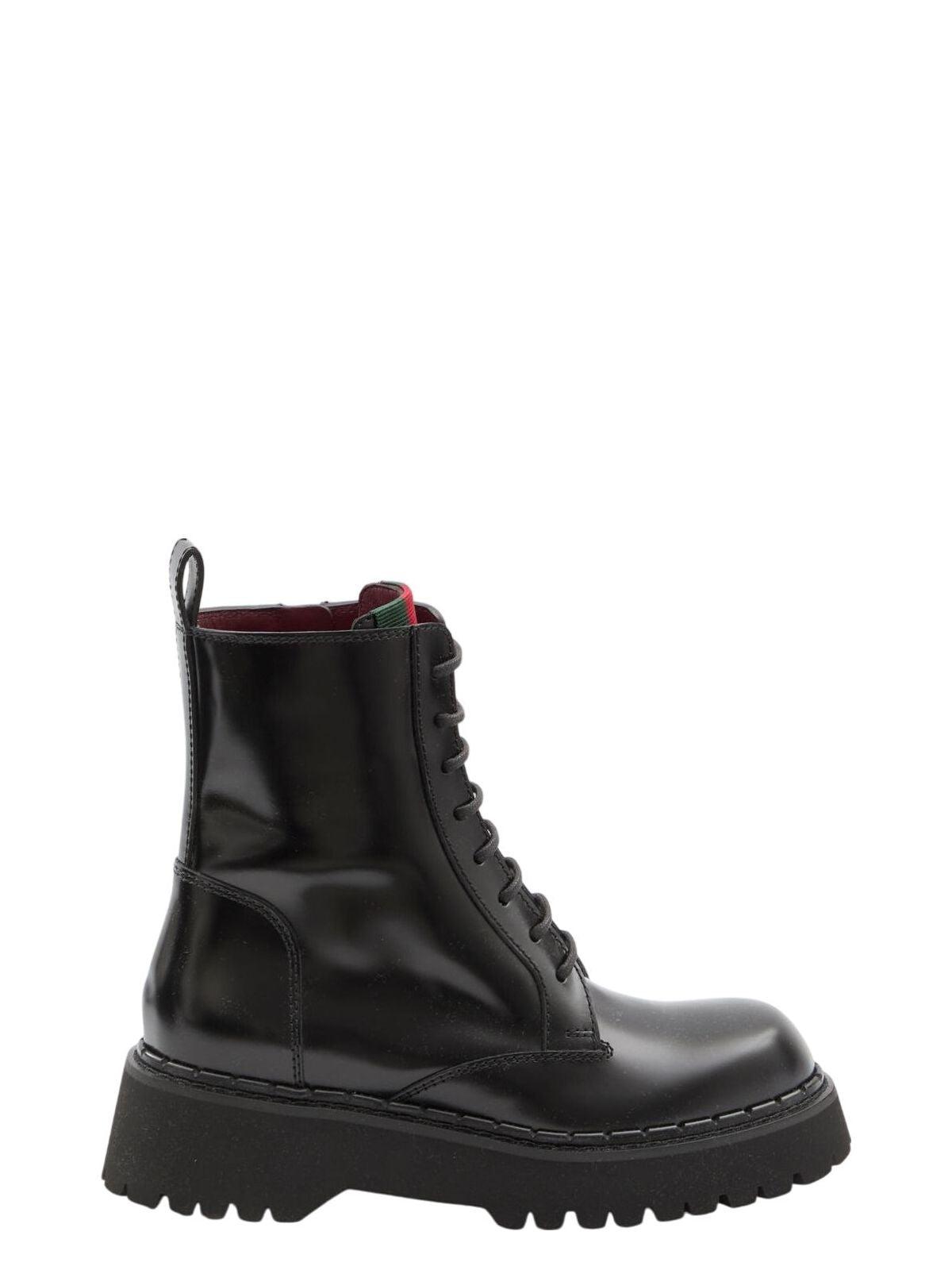 Gucci Women's Leather Ankle Boots in Black