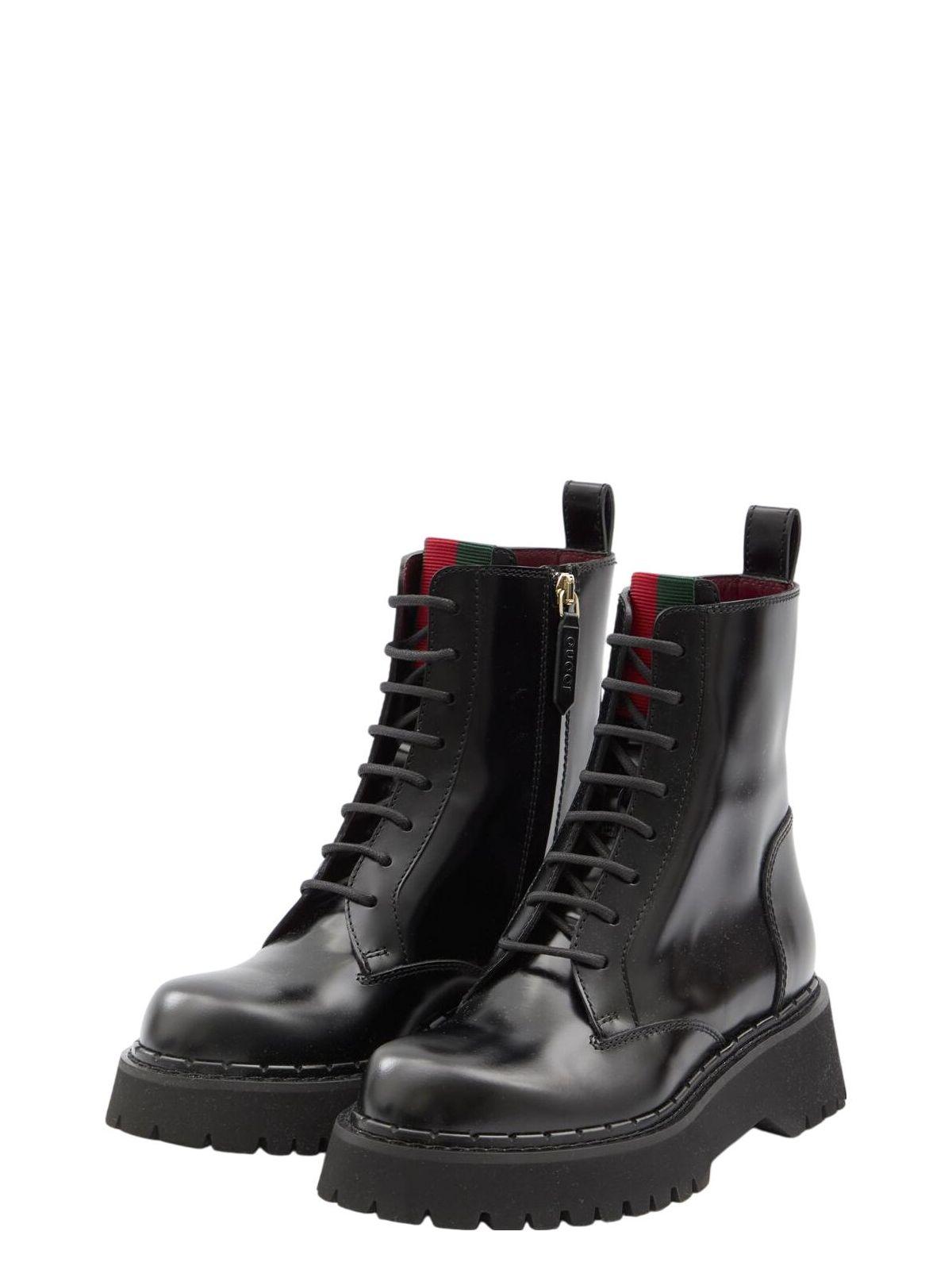 Gucci Women's Leather Ankle Boots in Black