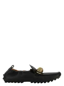 Tod's Women's Black Leather Loafers