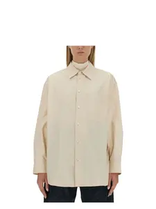 Lemaire Women's Long Shirt in Ivory