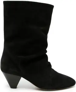 Isabel Marant Women's Reachi Suede Leather Boots in Black