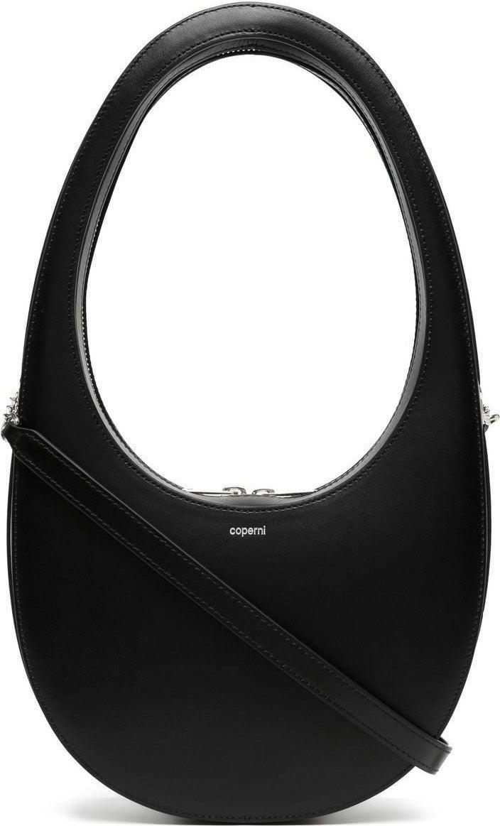 Coperni Women's Swipe Leather Crossbody Bag in Black