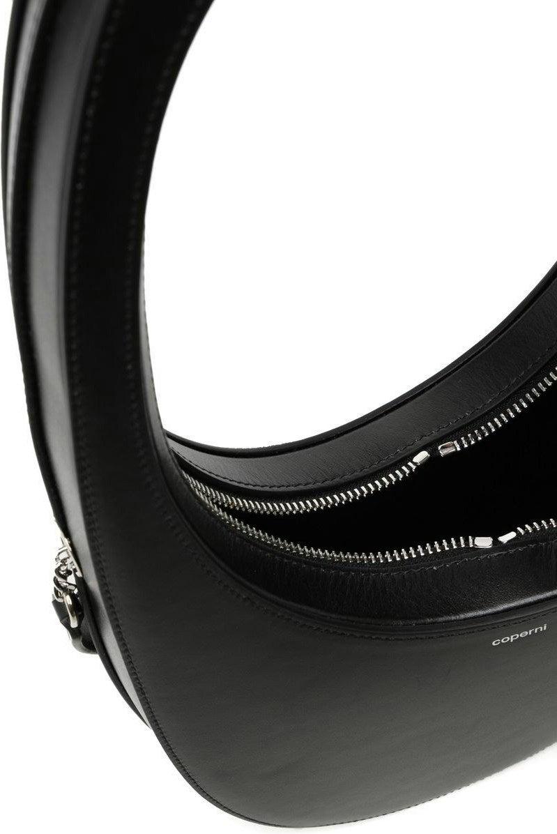 Coperni Women's Swipe Leather Crossbody Bag in Black