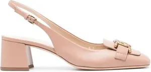 Tod's Women's Leather Slingback Pumps in Pink & Purple