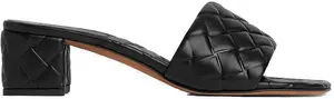 Bottega Veneta Women's Amy Leather Mules in Black