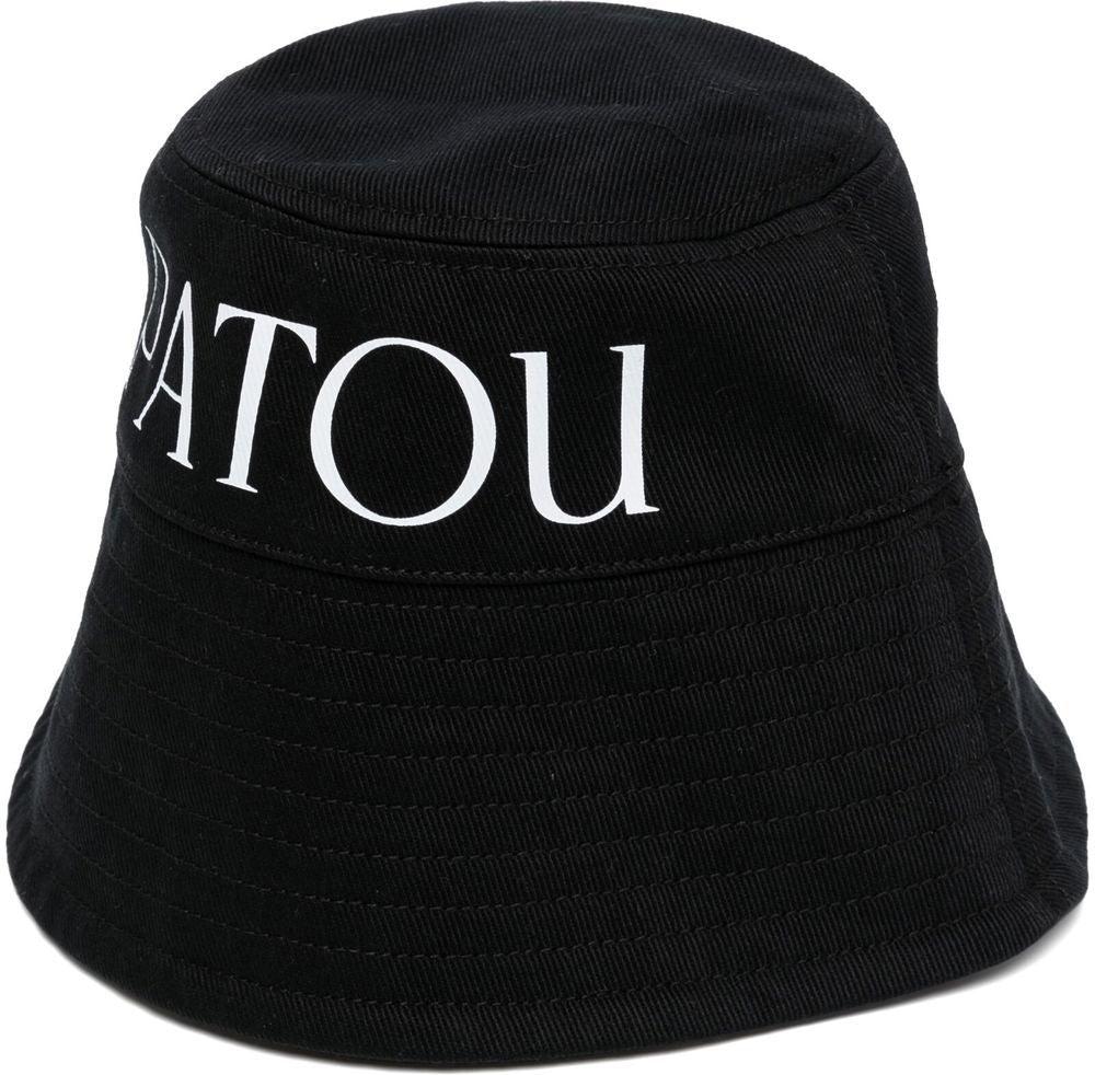 Patou Women's Logo Print Bucket Hat in Black