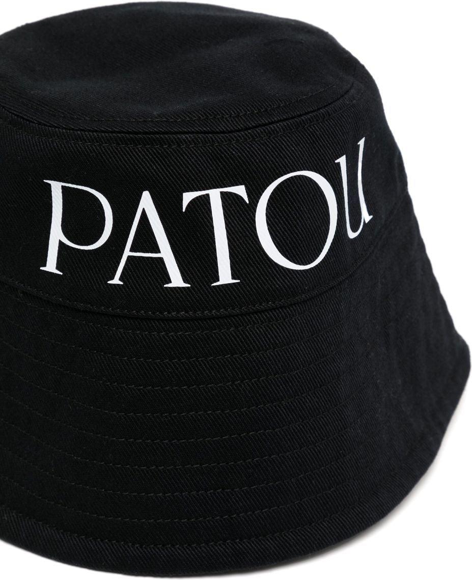 Patou Women's Logo Print Bucket Hat in Black