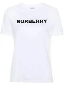 Burberry Women's Logo Cotton T-Shirt in White