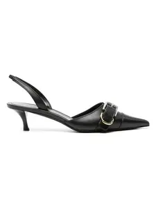 Givenchy Women's Voyou Leather Slingback Pumps in Black