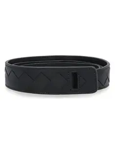 Bottega Veneta Women's Leather Belt in Black