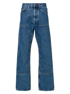 Palm Angels Men's Monogram Denim Jeans