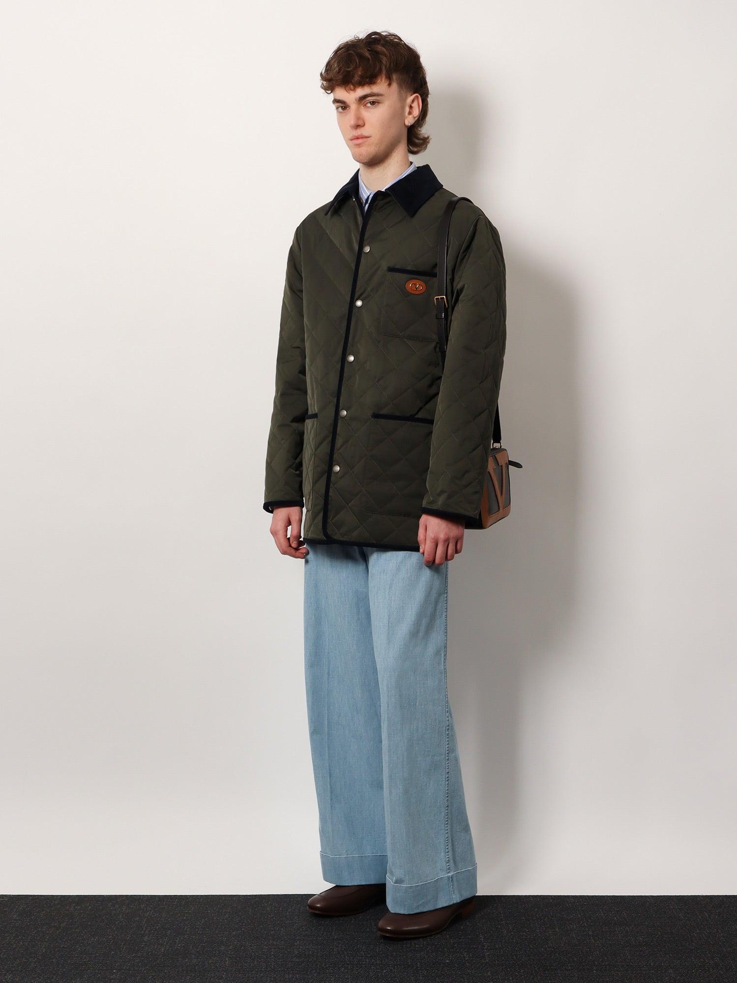 VALENTINO Quilted jacket with VLogo Signature patch