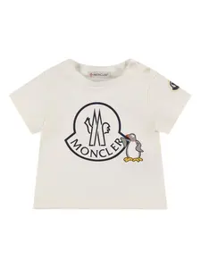 MONCLER Logo Cotton Blend Jersey T-shirt