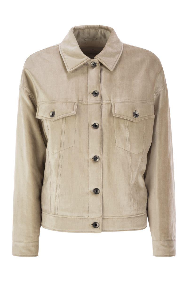 Brunello Cucinelli Women's Padded Shirt in Beige