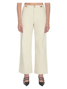 Celine Women's Triomphe Trousers in White